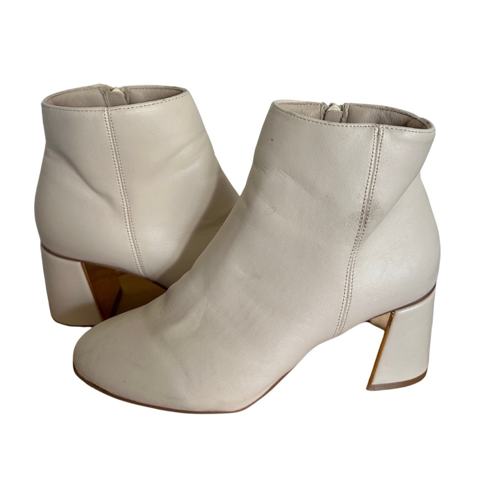 Women’s‎ XOXO Jahana Ankle Boots – Size 7M, Cream Block Heel